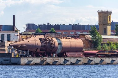 St.Petersburg, Rusya - 09 Ağustos 2020: Proje 636 