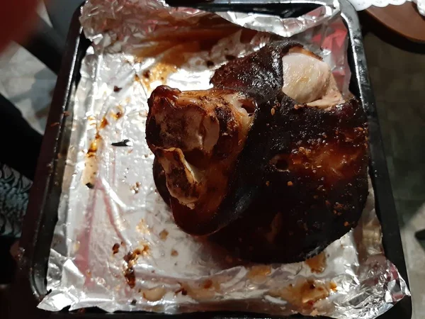 Свиное Мясо Запечённое Тандыре Гниль — стоковое фото