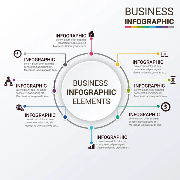 Plantilla Infográfica Moderna Multipropósito — Archivo Imágenes Vectoriales