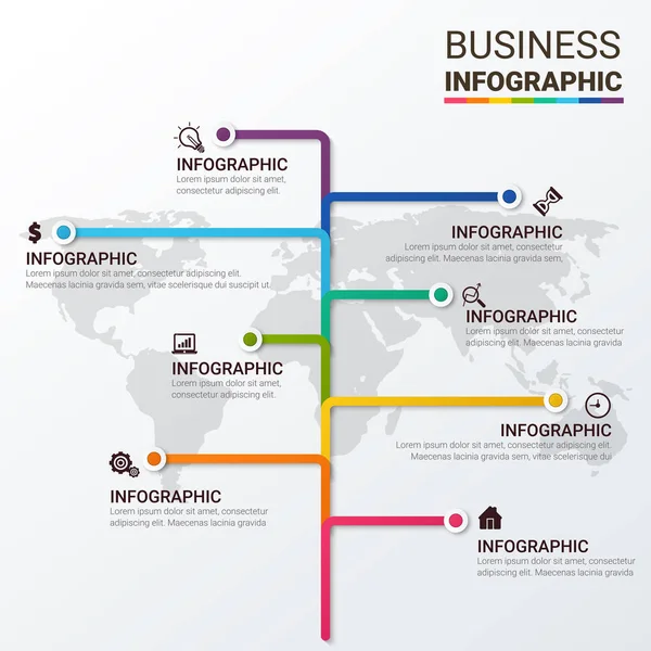 Modelo Escolha Infográfico Moderno —  Vetores de Stock