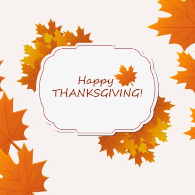 Üzerinde yazı olan Şükran Günü afişi. Geçmişi. Şükran Günü çerçeve çizimi sonbahar sezonu poster şükran günü tebrik kartı kağıt kesim tarzı vektör illüstrasyonu