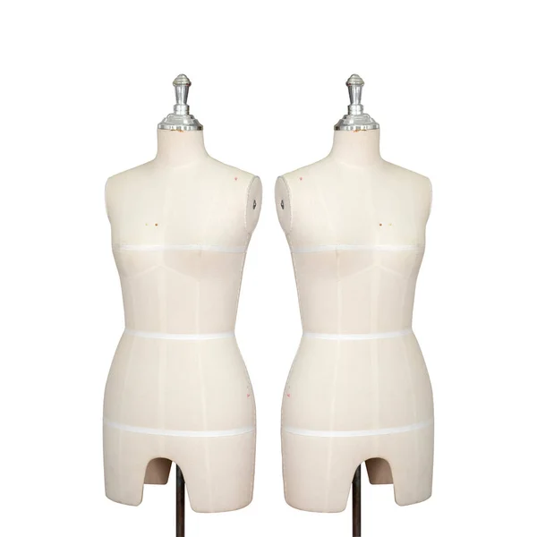 Manequins Mulher Isolado Branco — Fotografia de Stock