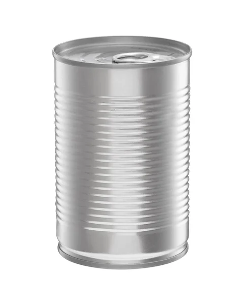 Tin Can Food Container Isolated Background — Stock Photo, Image
