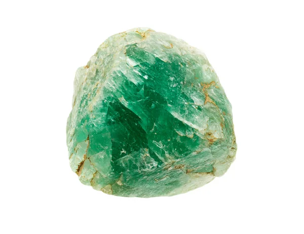Zielona Próbka Minerałów Kryształu Fluorytu — Zdjęcie stockowe