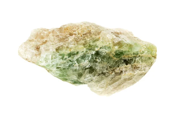 Roca Natural Piedra Mineral Verde Sobre Fondo —  Fotos de Stock