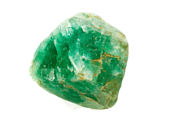 Muestra Mineral Cristal Cúbico Fluorita Verde Imagen de stock