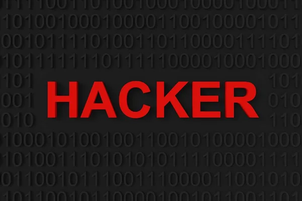 Antecedentes Hackers Renderização — Fotografia de Stock
