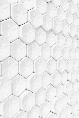 Modern duvar. 3D render.