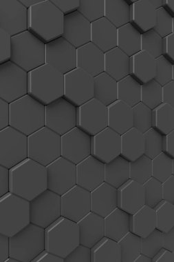 Modern duvar. 3D render.