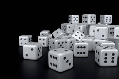 dices 3D render.