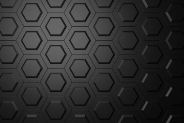 Altıgen şeklinin arka plan. 3D render.