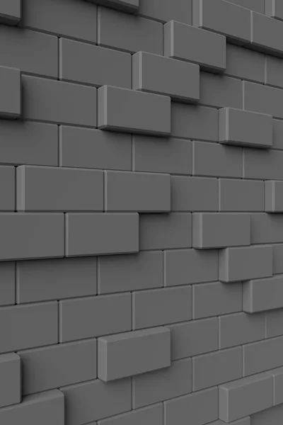 Moderne Ziegelmauer Darstellung — Stockfoto