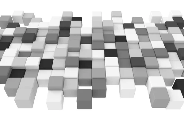 Абстрактный Фон Кубов Рендеринг — стоковое фото