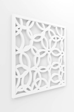 Modern duvar. 3D render.