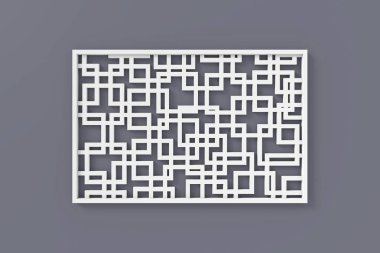 Modern duvar. 3D render.