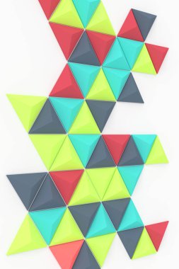 Modern duvar. 3D render.