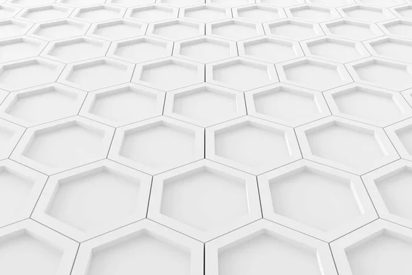 Abstrakt Bakgrund Hexagon Rendering — Stockfoto