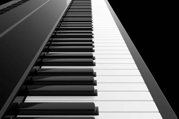 Piano Keyboard Rendering — Stockfoto