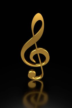 Tiz clef. 3d render.