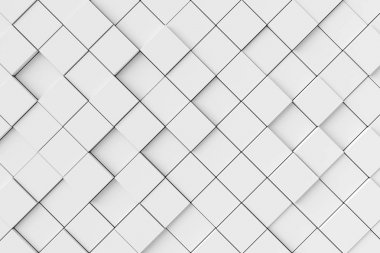 Küplerin soyut arkaplanı. 3d oluşturma.