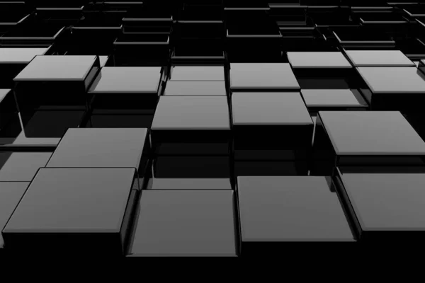 Fond Abstrait Cubes Rendu — Photo