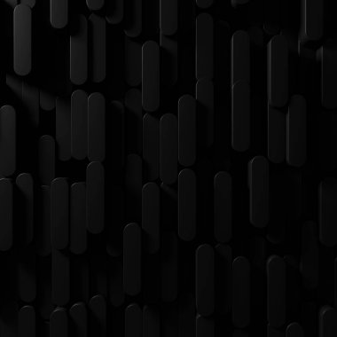 Karanlık kavram ile soyut arka plan. 3d render.