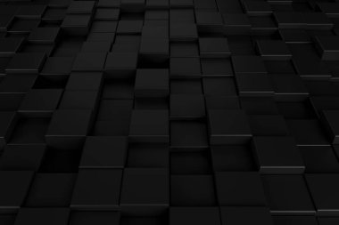 Karanlık kavram ile soyut arka plan. 3d render.