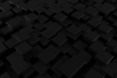 Karanlık kavram ile soyut arka plan. 3d render.