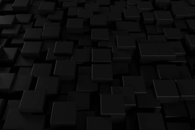 Karanlık kavram ile soyut arka plan. 3d render.