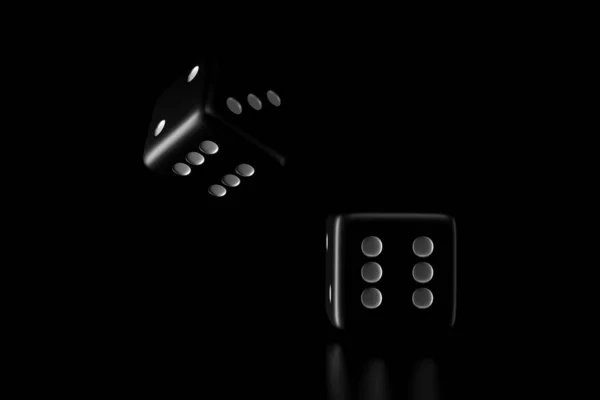 Light Shadow Dice Darkness Rendering — Stock Photo, Image