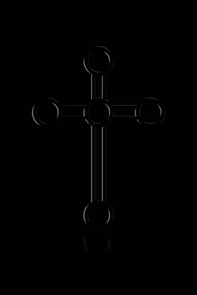 Light Shadow Cross Darkness Rendering — Stock Photo, Image