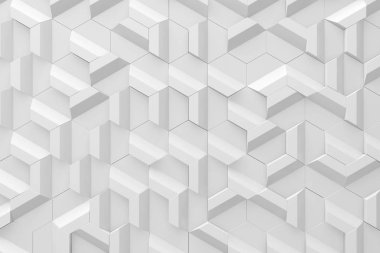 Modern çini duvarının soyut arka planı. 3d render.