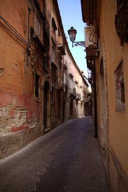 Siracusa Sicilya Italt Şehir Manzaralı Mimariler Ve Binalar