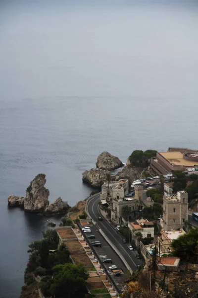 Taormina Sicilia Italia Impresionante Vista Naturaleza Impresionante —  Fotos de Stock