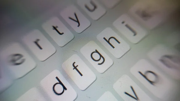 Smartphone Klavye Makro Shot