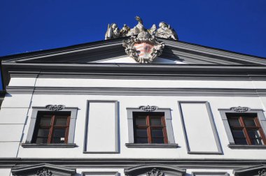 Bratislava Slovakya 'da şehir merkezi görünümü