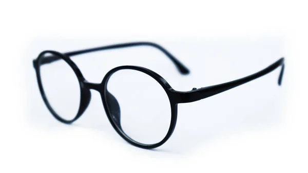 Черные очки глаза изолированы на белом фоне — стоковое фото