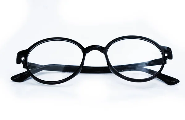 Black Eye Glasses Isolated on White Background. Stylish Eye Glasses — Stock Photo, Image