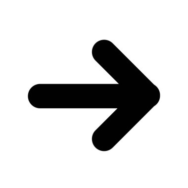 Ok Simgesi, Düz Ok İllüstrasyonu, Vektör Simgesi, Ok İmzalama Sembol Vektörü