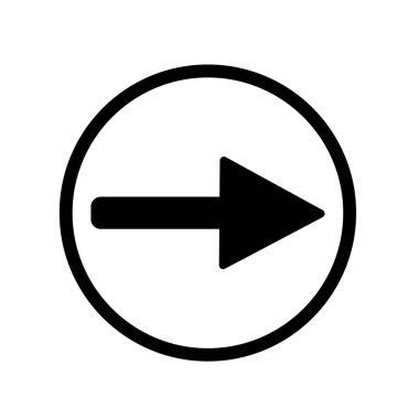 Ok Simgesi. Ok İmza Sembol Vektörü İllüstrasyonu