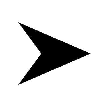 Ok Simgesi, Siyah Ok Simgesi Vektör Resmetme Vektörü