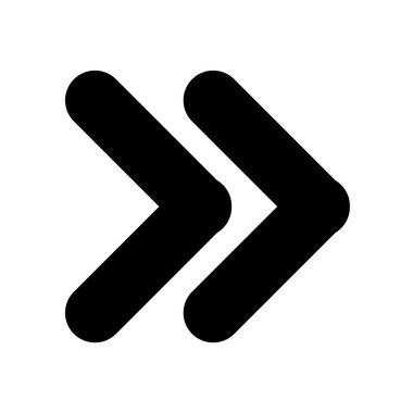 Beyaz Arkaplanda Ok Simgesi Vektör İmzası