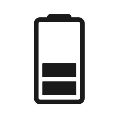 Batarya Simgesi, Bataryanın Düz İllüstrasyonu, Vektör Simgesi