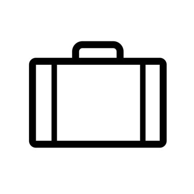 Evrak çantası Simgesi Vektörü. Düz Evrak Çantası Sembolü, Çizim Vektörü