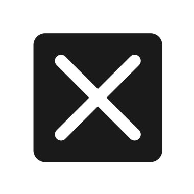 Simge Vektörünü Çapraz. Düz Haç Sembolü, Çizim Vektörü