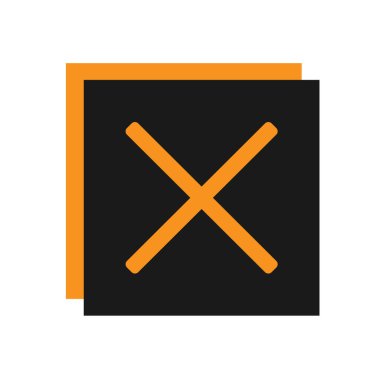 Simgeyi İptal Et, Çapraz Simge Düz Çizim Vektörü