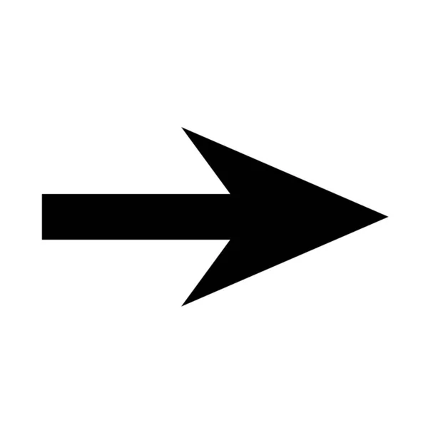 Flat Arrow Icon Sign Vector Illustration Vektor — Stockvektor