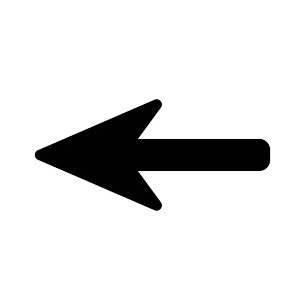Flacher Pfeil Icon Symbol Illustration Design Vektor — Stockvektor