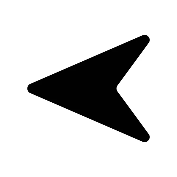 Arrow Icon Vector Illustratie Platte Pijl Icoon — Stockvector