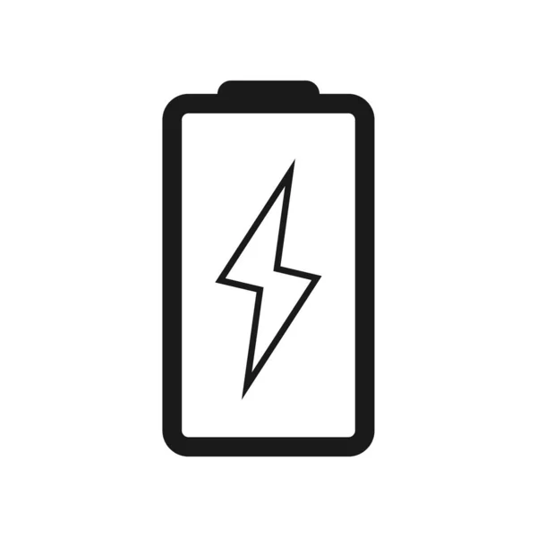 Battery Icon Flat Illustration Battery Vector — Stock Vector